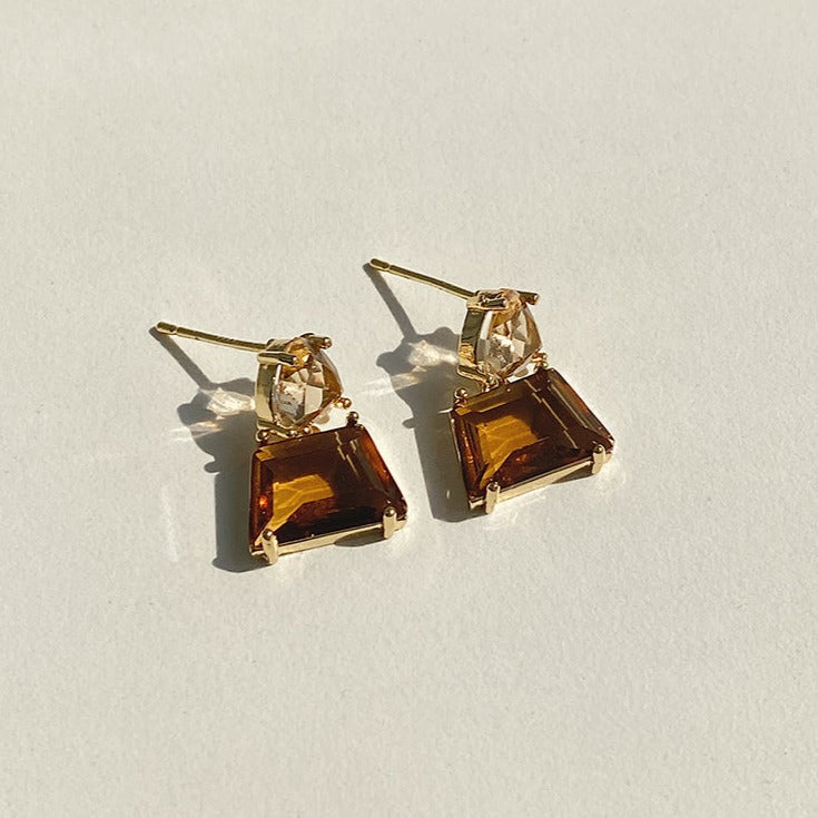Glimmering Crystal Earrings