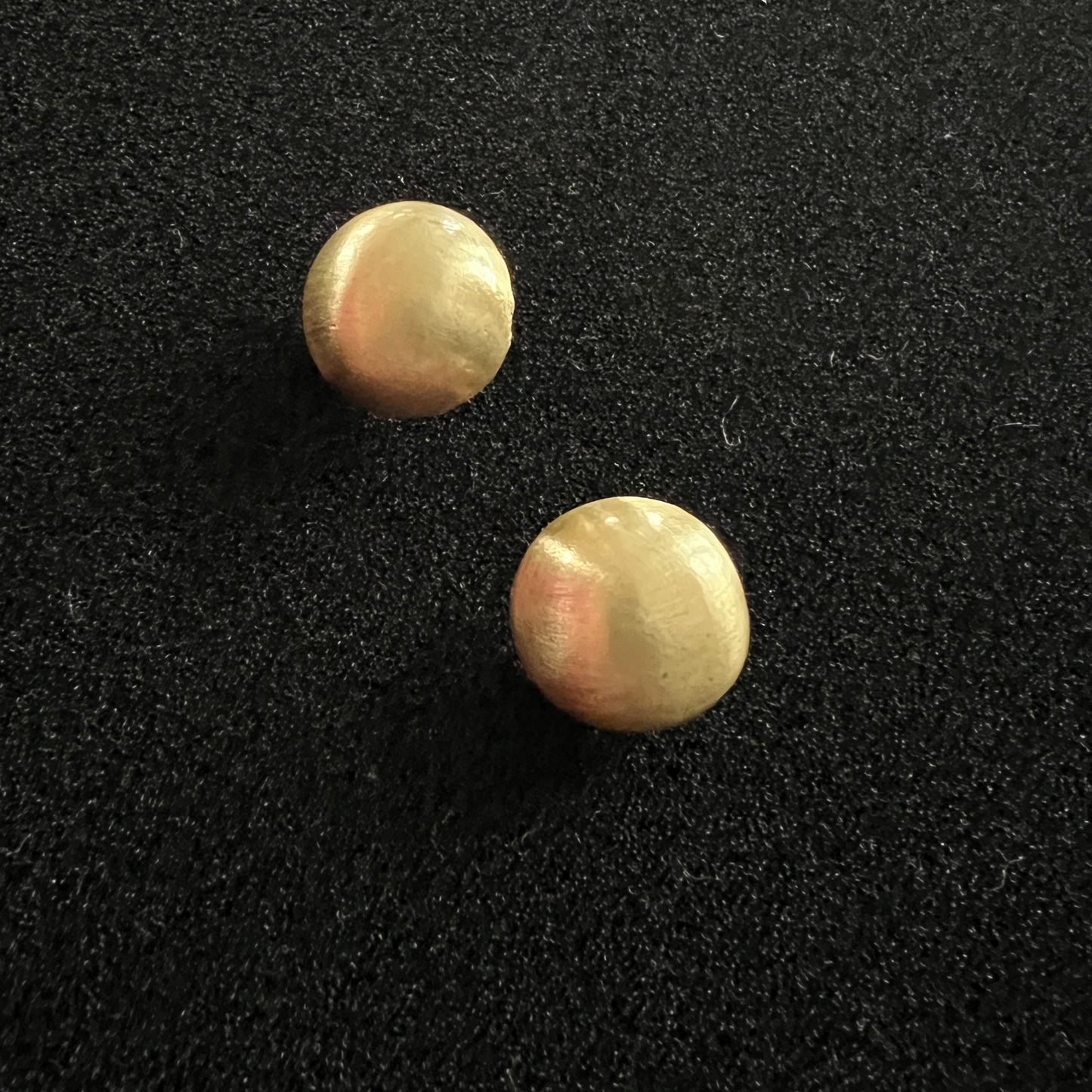 Frosted Cool White Minimalist Earrings