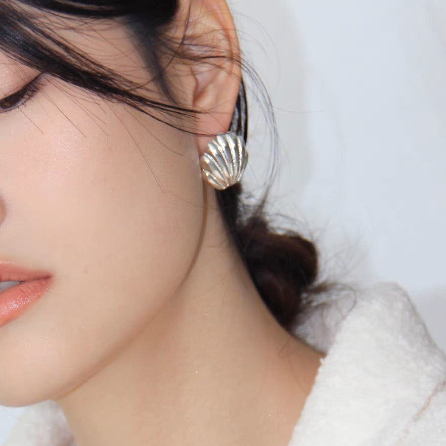 Diamond Shell Earrings