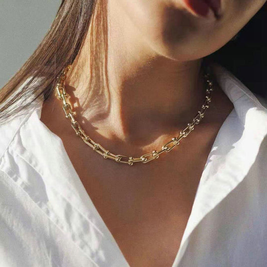 18K Gold-Plating Stainless Steel Necklace
