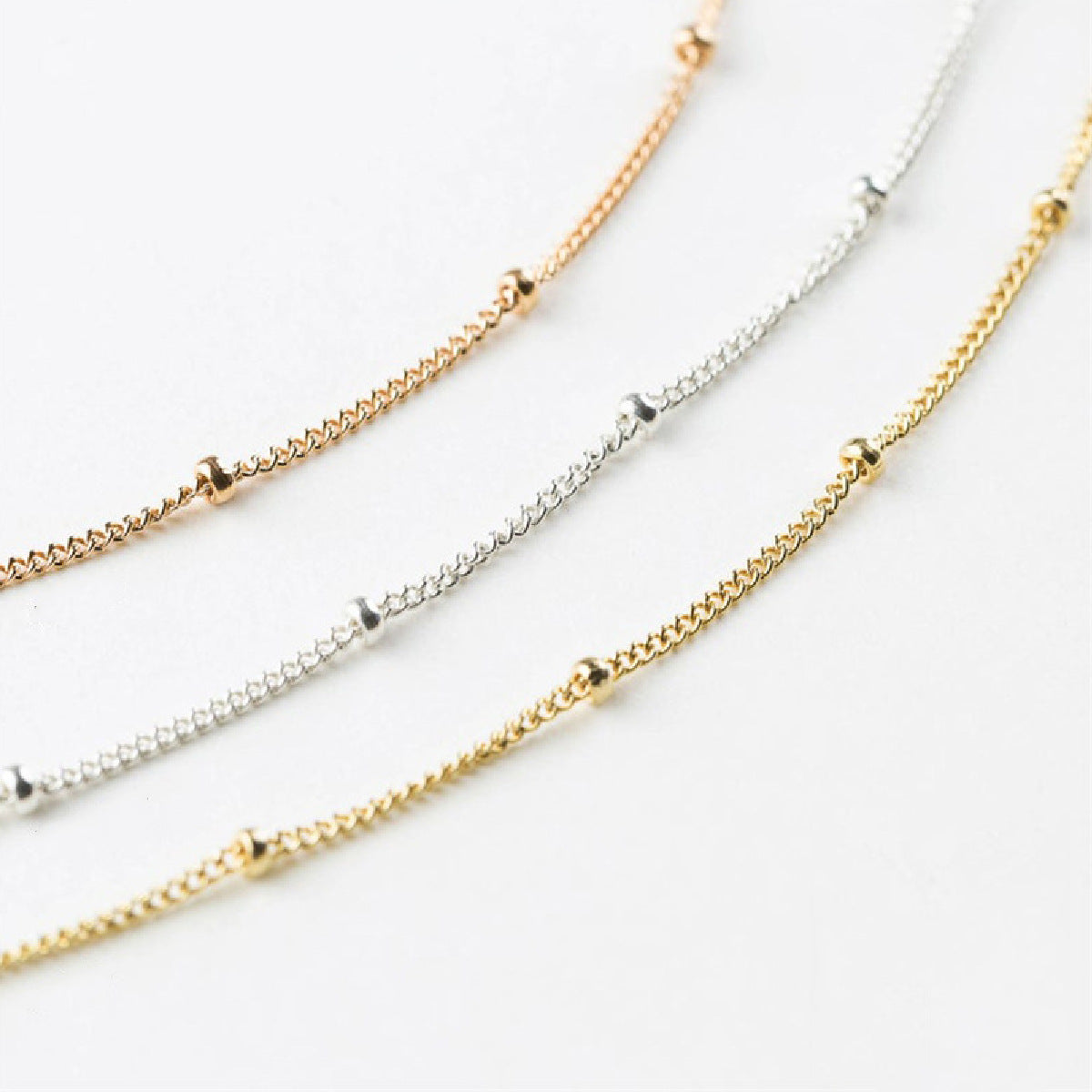 18K Gold Plating Tiny Beads Necklace