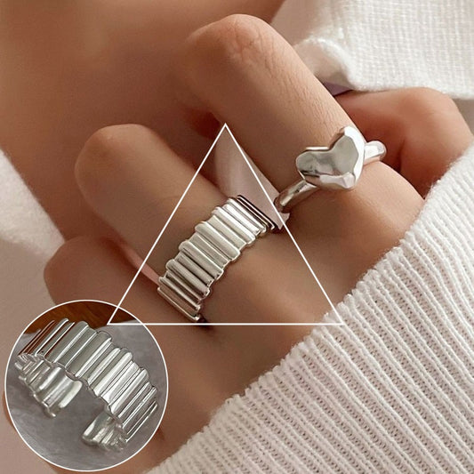 Silver Textured Ring