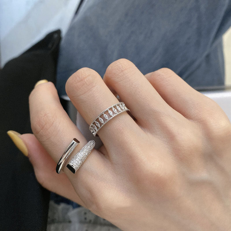 Index Finger Zirconia Open Ring