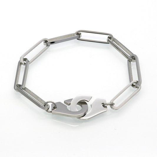 Vintage Minimalist Titanium Steel Cuff Bracelet