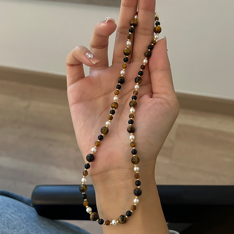 Vintage tiger's eye necklace