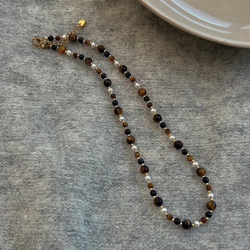 Vintage tiger's eye necklace