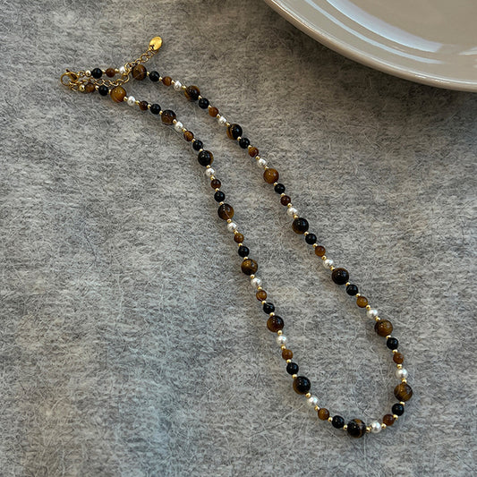 Vintage tiger's eye necklace