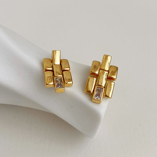 Fashionable Retro Geometric Earrings