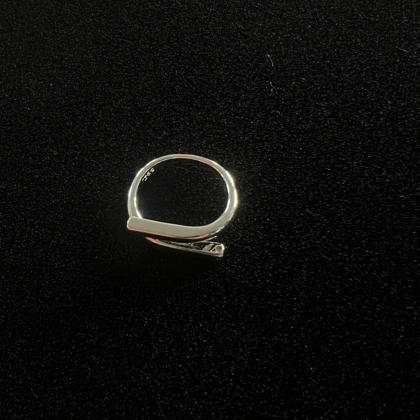 925 Silver  Minimalist Double Layered Open Ring