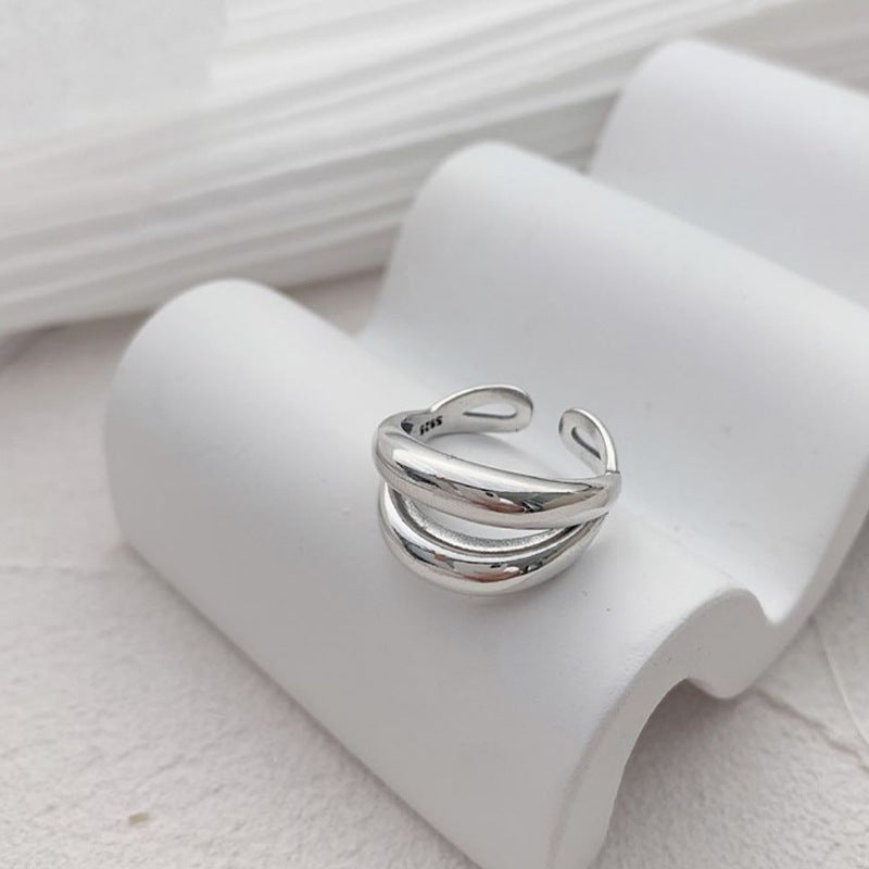 Double-Layer Modern Open Ring