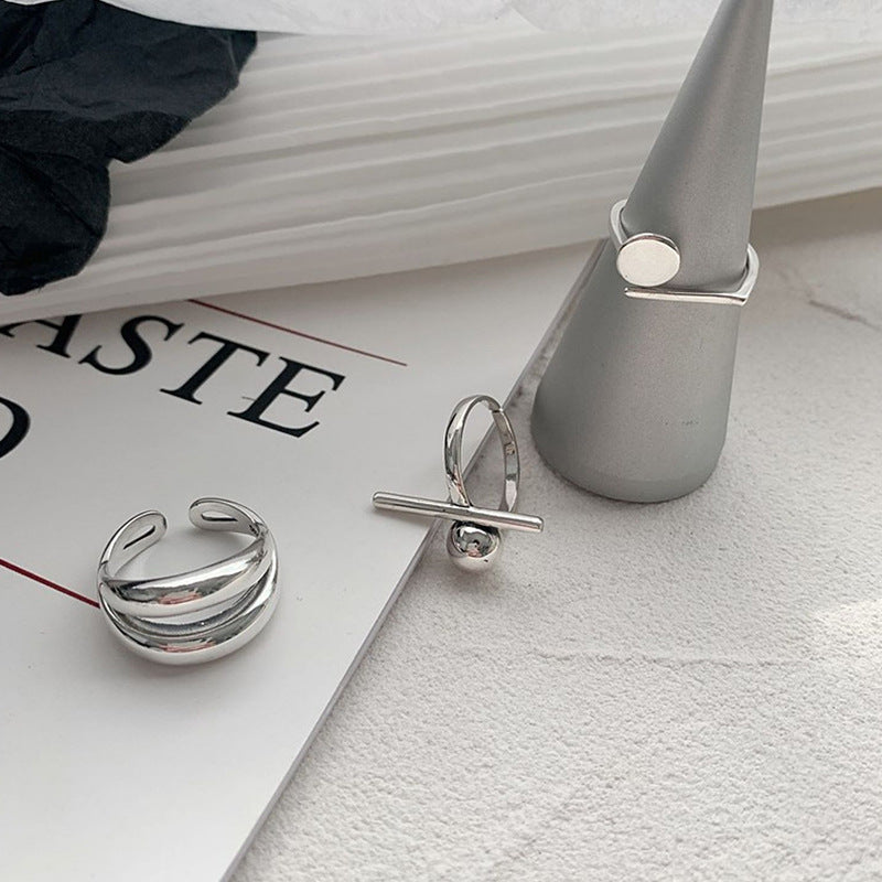 Double-Layer Modern Open Ring