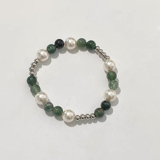 Chinese-Style Stone Pearl Bracelet