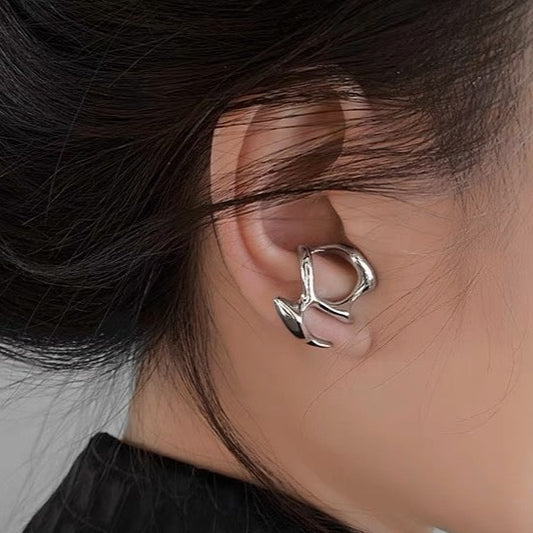Irregular Liquid Metal Earrings