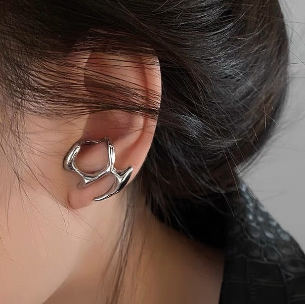 Irregular Liquid Metal Earrings