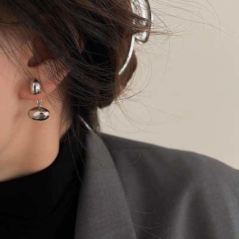 Dual Ovals Earrings