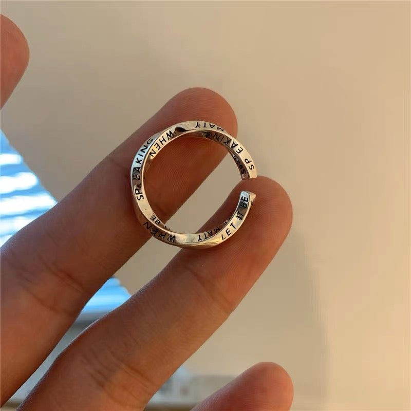 Mobius Graffiti Open Ring