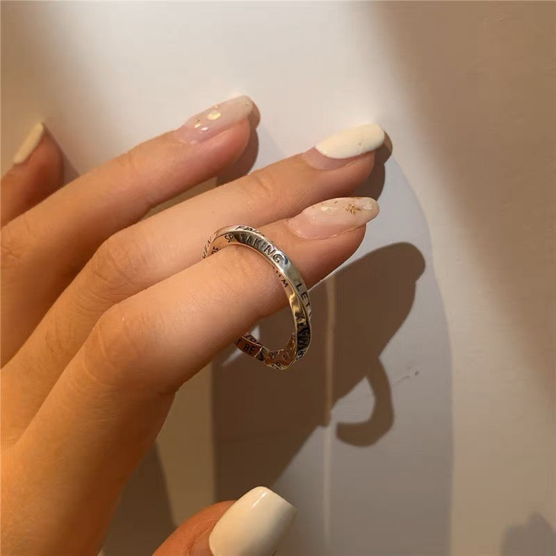 Mobius Graffiti Open Ring