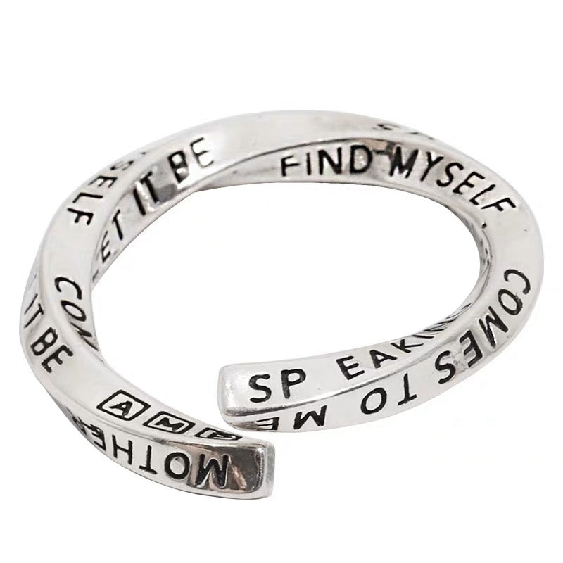 Mobius Graffiti Open Ring